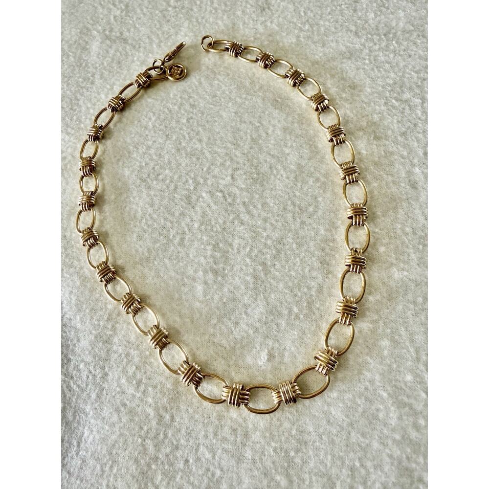 Long Givenchy Chain Necklace Gold Tone 18” - Picture 3 of 3